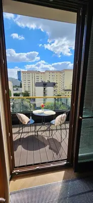 Balkon lub taras w obiekcie Apartament Ogrodowa Deluxe with Parking
