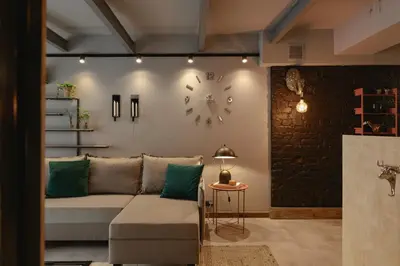 Część wypoczynkowa w obiekcie City Garage Apartment - Lwowska 9