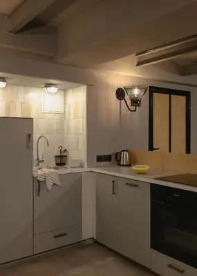 Kuchnia lub aneks kuchenny w obiekcie City Garage Apartment - Lwowska 9