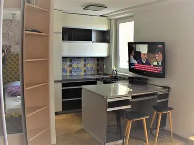Kuchnia lub aneks kuchenny w obiekcie Ambassador Apartament