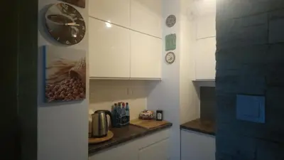 Kuchnia lub aneks kuchenny w obiekcie Apartament Wiatraczna