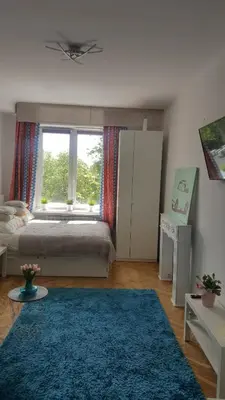 Łóżko lub łóżka w pokoju w obiekcie Apartament Waszyngtona