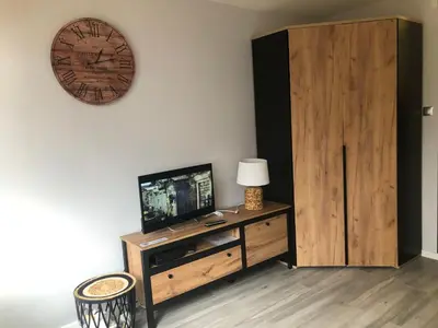 Telewizja i/lub zestaw kina domowego w obiekcie Zatrasie