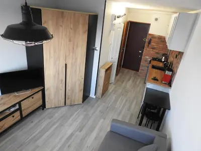 Telewizja i/lub zestaw kina domowego w obiekcie Zatrasie