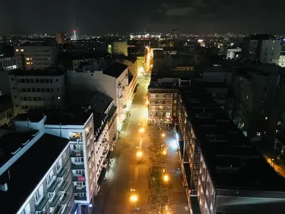 Widok na miasto Warszawa z tego apartamentu