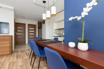 Kuchnia lub aneks kuchenny w obiekcie Family Apartment Saska Kępa by Noclegi Renters