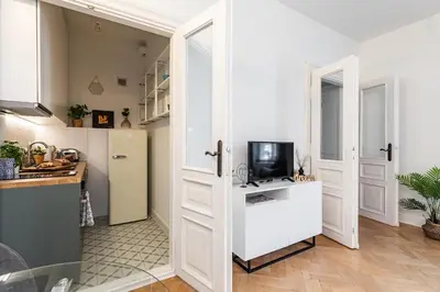 Kuchnia lub aneks kuchenny w obiekcie SuperApart Krucza 47a