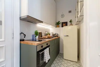 Kuchnia lub aneks kuchenny w obiekcie SuperApart Krucza 47a