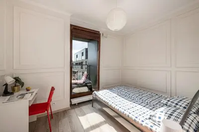 Łóżko lub łóżka w pokoju w obiekcie Waw Apartamenty Wilanów Sarmacka