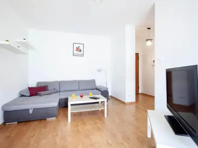 Telewizja i/lub zestaw kina domowego w obiekcie Waw Apartamenty Wilanów Branickiego