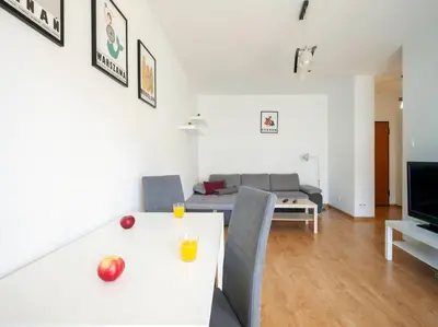 Telewizja i/lub zestaw kina domowego w obiekcie Waw Apartamenty Wilanów Branickiego