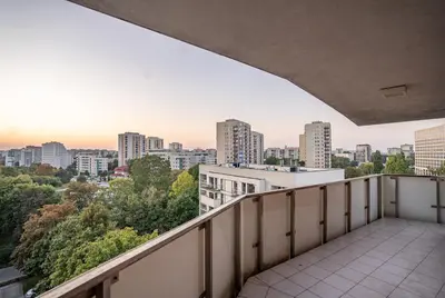 Balkon lub taras w obiekcie Waw Mokotów pokoje Manhattan
