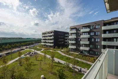 Budynek, w którym mieści się apartament