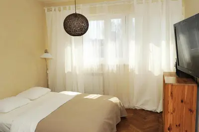 Telewizja i/lub zestaw kina domowego w obiekcie Apartament Słodowiec