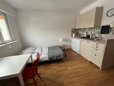 Kuchnia lub aneks kuchenny w obiekcie Apartament Słodowiec