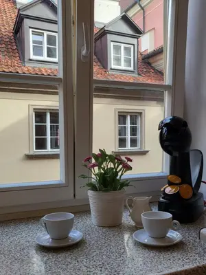 Zestaw do parzenia kawy i herbaty w obiekcie Apartamenty - MI OLD TOWN ŚWIĘTOJAŃSKA
