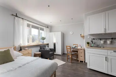 Kuchnia lub aneks kuchenny w obiekcie Nowolipki Cozy Studio