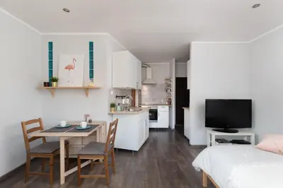 Kuchnia lub aneks kuchenny w obiekcie Nowolipki Cozy Studio