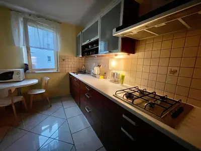 Kuchnia lub aneks kuchenny w obiekcie New HALA WiFi 70’TV Netflix HBO Max AppletTV+