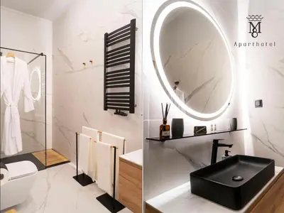 Łazienka w obiekcie Mariensztat 8 Hotel