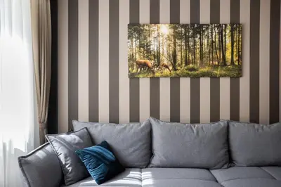 Część wypoczynkowa w obiekcie City Centre Luxury Apartment by BookingHost
