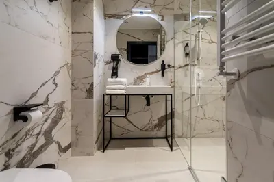 Łazienka w obiekcie Hotel Sante