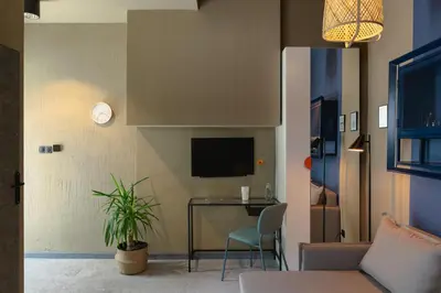 Telewizja i/lub zestaw kina domowego w obiekcie City Garage Studio - Lwowska 9