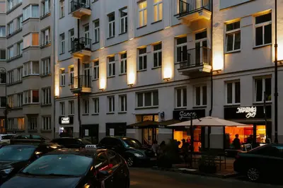 Budynek, w którym mieści się apartament
