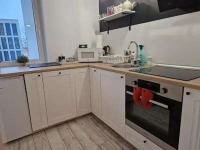 Kuchnia lub aneks kuchenny w obiekcie Krolewska Centrum apartament 4X