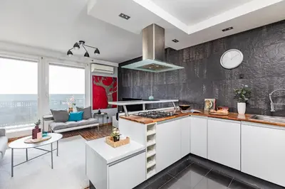 Kuchnia lub aneks kuchenny w obiekcie Mokotowska 67 studio SuperApart - Perfect Location