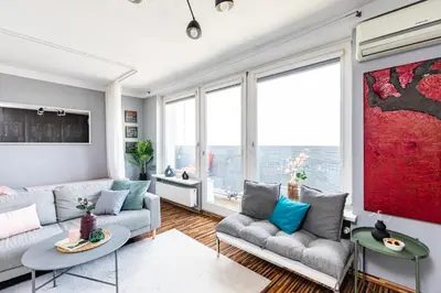 Część wypoczynkowa w obiekcie Mokotowska 67 studio SuperApart - Perfect Location