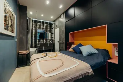 Łóżko lub łóżka w pokoju w obiekcie Quba House Warsaw