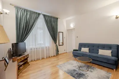 Część wypoczynkowa w obiekcie Time Apartment