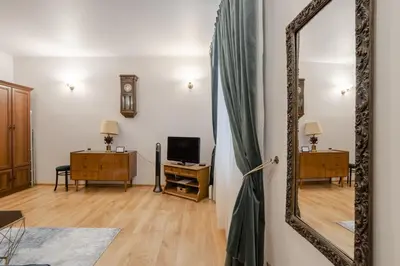 Telewizja i/lub zestaw kina domowego w obiekcie Time Apartment