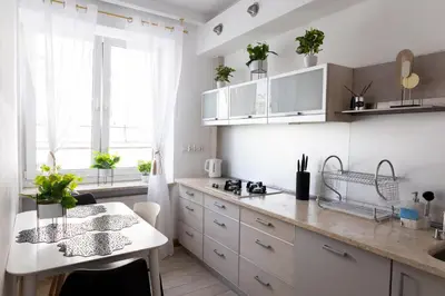Kuchnia lub aneks kuchenny w obiekcie ClickTheFlat Szkolna Palace of Culture Apart Rooms