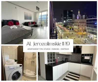 Łazienka w obiekcie Aleje Jerozolimskie 11 19 - Darmowy parking - free parking - 1km do Dworca Centralnego, 850m stacja metra Nowy Świat