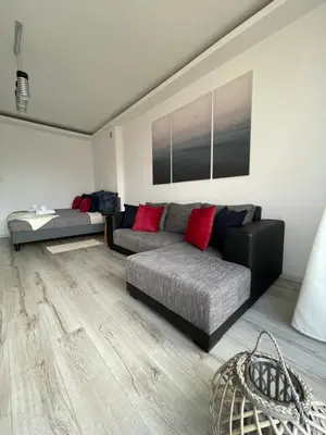 Część wypoczynkowa w obiekcie Aleje Jerozolimskie 11 19 - Darmowy parking - free parking - 1km do Dworca Centralnego, 850m stacja metra Nowy Świat