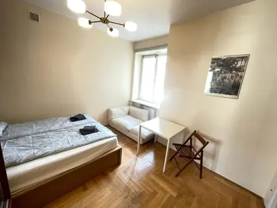 Łóżko lub łóżka w pokoju w obiekcie Your Apart Powiśle Fabryczna Warszawa