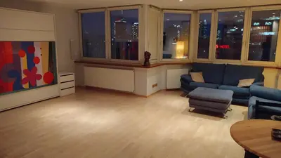 Część wypoczynkowa w obiekcie Sunny Apartment Warszawa