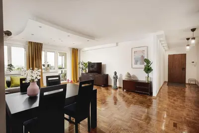 Część wypoczynkowa w obiekcie Lumina spacious apartment near the Warszawa Zachodnia station