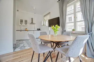 Kuchnia lub aneks kuchenny w obiekcie Warsaw Premium Apartments CASTLE OLD TOWN