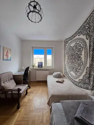 Część wypoczynkowa w obiekcie Apartament Przy Metrze i Przy Lesie