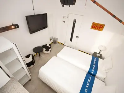 Łóżko lub łóżka w pokoju w obiekcie Loft Lot Pszczoły