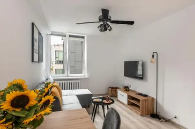 Telewizja i/lub zestaw kina domowego w obiekcie ShortStayPoland Sienna (B62)