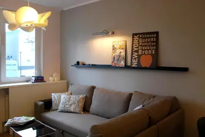Część wypoczynkowa w obiekcie Warsawrent Hit Apartments