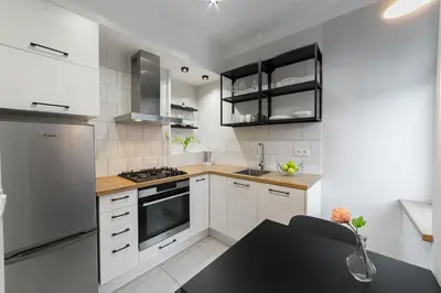 Kuchnia lub aneks kuchenny w obiekcie Apartament w Centrum Warszawy - Dworzec Centralny