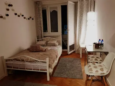 Łóżko lub łóżka w pokoju w obiekcie Apartament Plac Trzech Krzyży