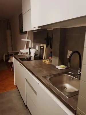 Kuchnia lub aneks kuchenny w obiekcie Apartament Plac Trzech Krzyży
