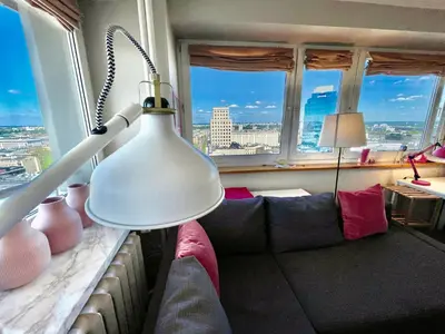 Część wypoczynkowa w obiekcie LILY metro WiFi 1 Gbs 70'TV Netflix HBO Max AppleTV