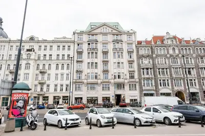 Plan piętra w obiekcie Premium Warsaw Center Studio by BookingHost